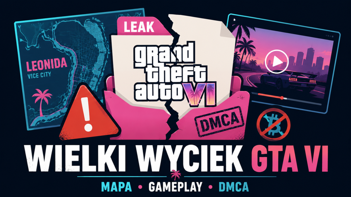 Duży wyciek GTA VI tuż przed pokazem Rockstar. Gameplay, mapa Leonidy, DMCA i kontrowersyjna kryptowaluta