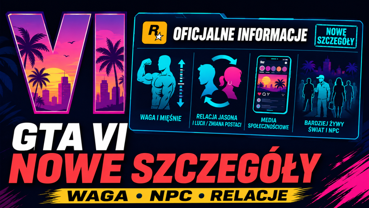 Rockstar ujawnia nowe mechaniki GTA VI. Waga, mięśnie, relacje i znacznie bardziej żywy świat