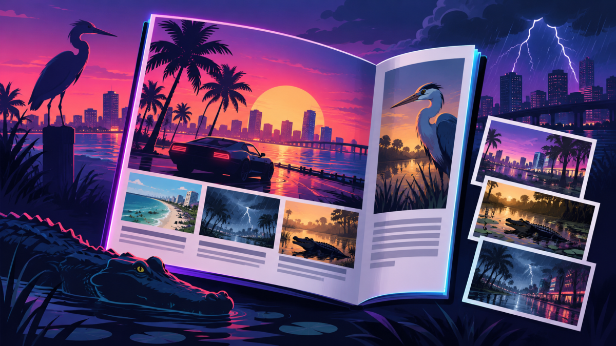GTA VI dostanie 12 nowych screenshotów. Rockstar opowie o pogodzie, zwierzętach i budowie Leonidy