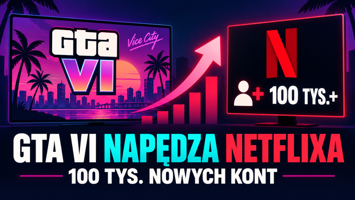 GTA VI przyciągnęło ponad 100 tys. nowych użytkowników Netflixa w sześć godzin
