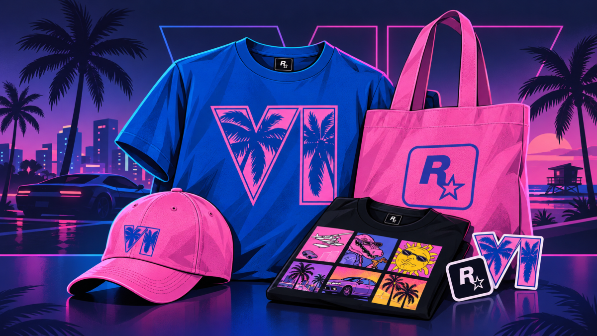 Oficjalna kolekcja GTA VI już w Rockstar Store. Koszulki, torby i gadżety z Vice City