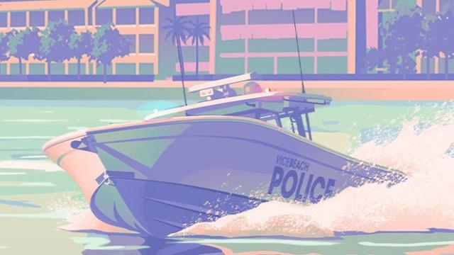 Lure Predator L35P Police Boat — kadr z GTA VI