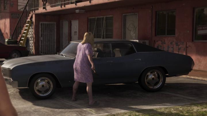 Chrysler LeBaron Town & Country w Grand Theft Auto VI — kadr z paczki redakcyjnej V143