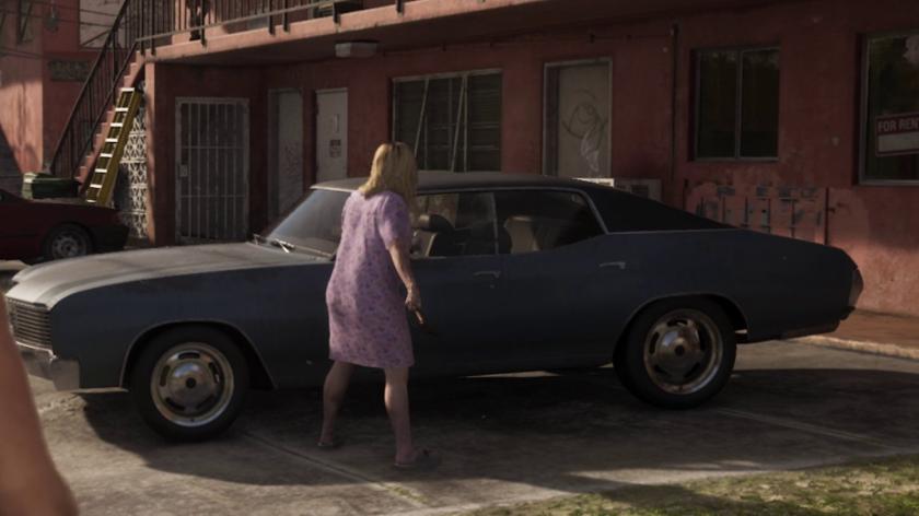 Chrysler LeBaron Town & Country w Grand Theft Auto VI — kadr z paczki redakcyjnej V143