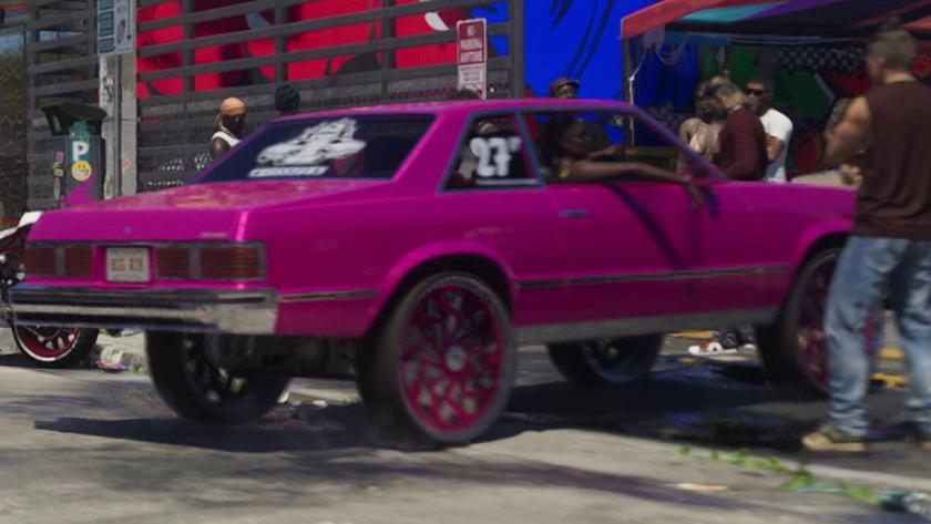 Declasse Tulip M-100 w Grand Theft Auto VI — kadr z paczki redakcyjnej V022